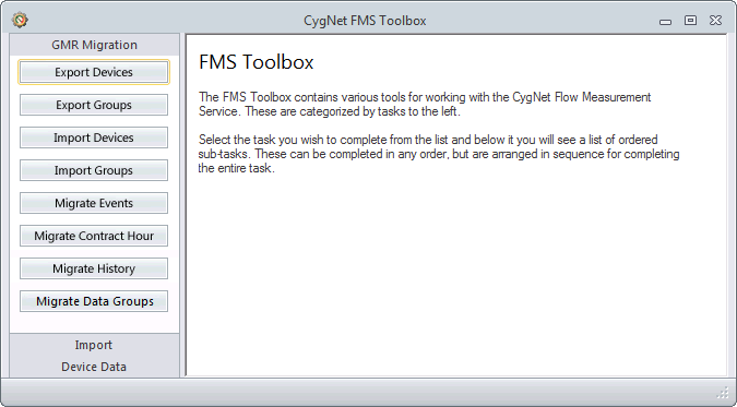 CygNet FMS Toolbox